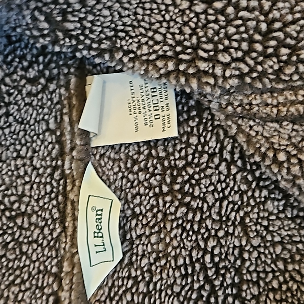 LL Bean Women’s Faux Suede Button Up barn penny lane rustic Coat medium - Picture 2 of 11